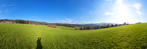 Arber mountain from Lohberg village (VR)